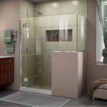 Dreamline Showers E130243636-01 - DreamLine Unidoor-X 60 in. W x 36 3/8 in. D x 72 in. H Frameless Hinged Shower Enclosure in Chrome
