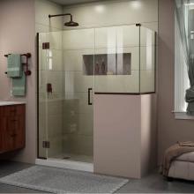 Dreamline Showers E123303436-06 - DreamLine Unidoor-X 59 in. W x 36 3/8 in. D x 72 in. H Hinged Shower Enclosure in Oil Rubbed Bronz
