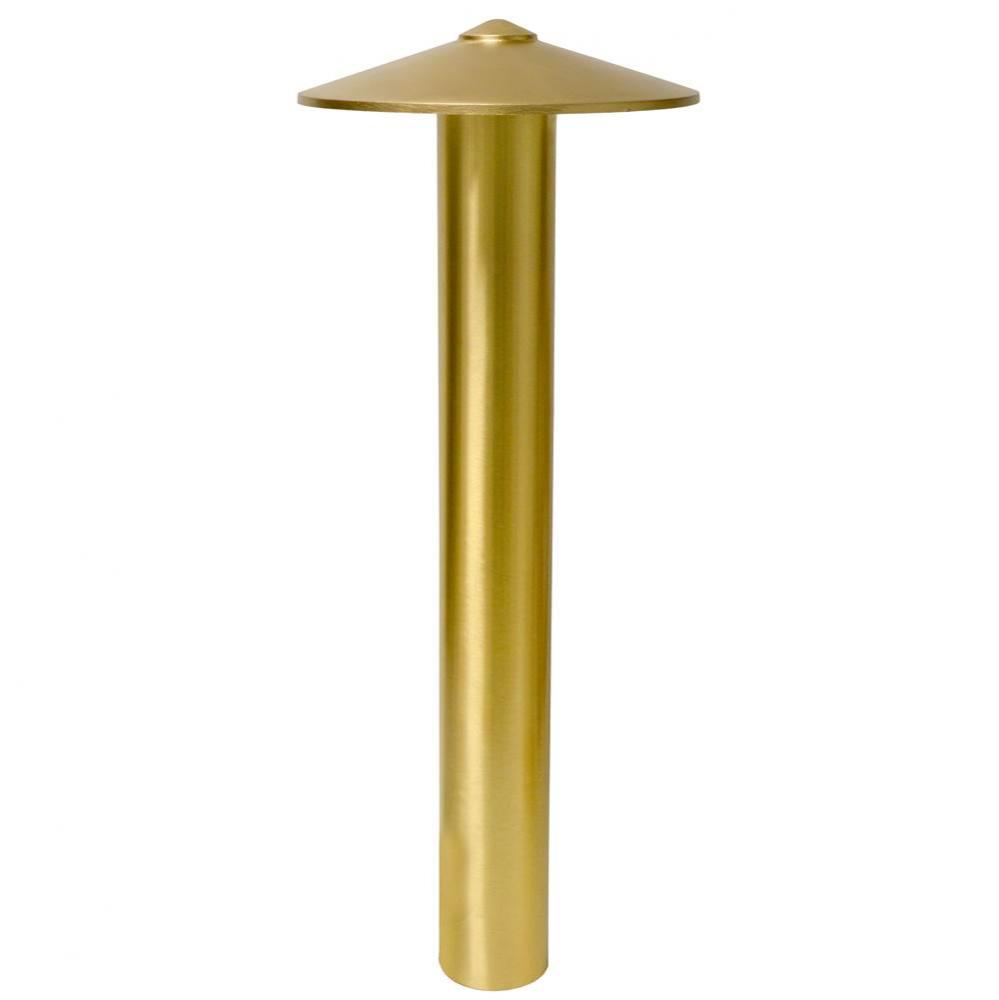 11W 12V LEDM, BRASS 24'' X 3''OD POST AREA