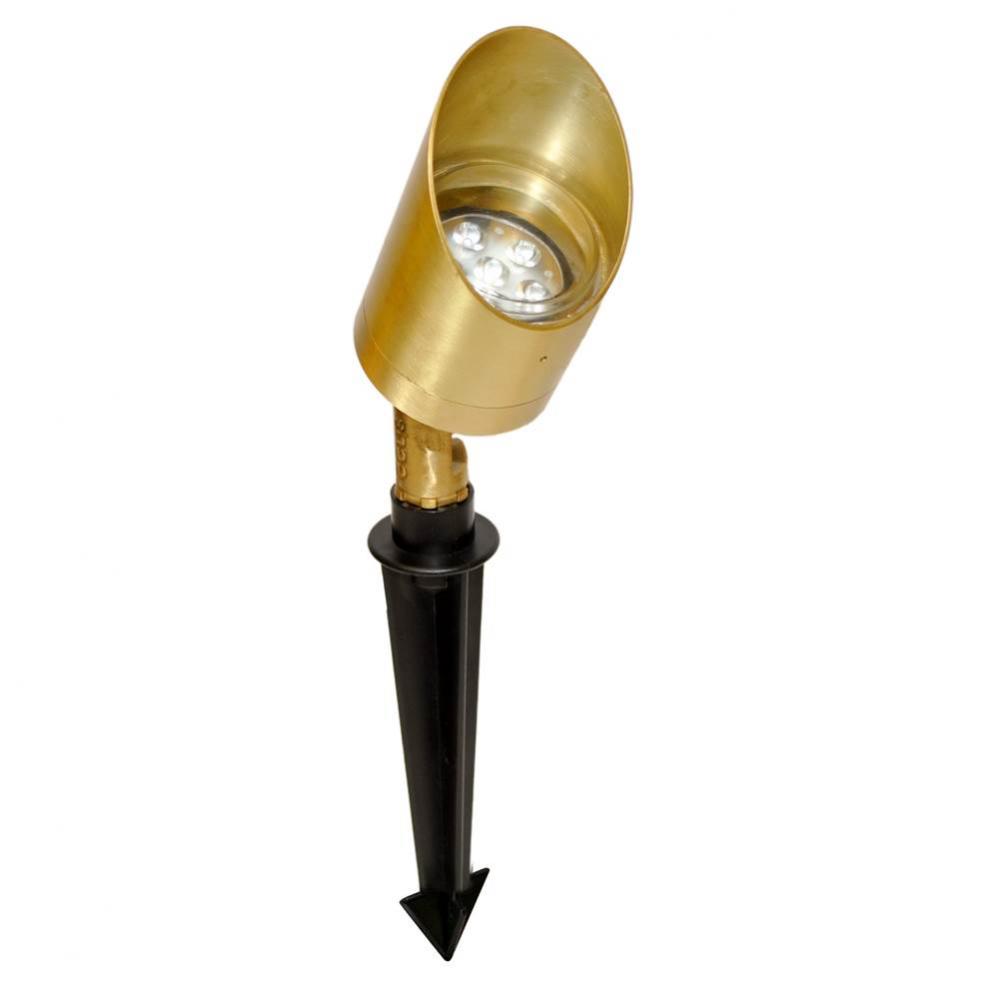 7W LEDM 15 Degrees, BRASS BULLET, CVX