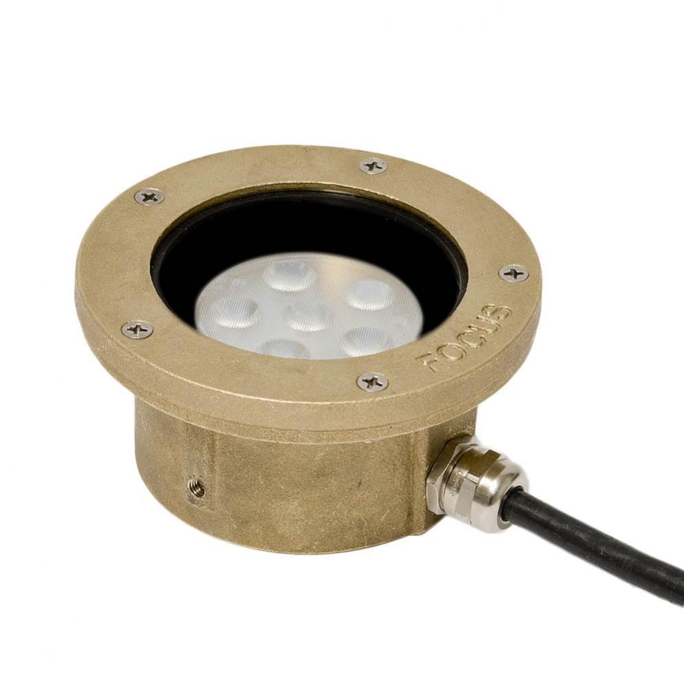 7W LEDM 15 Degrees, BRASS UNDERWATER