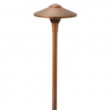 Focus Industries AL04LEDPBAR - 4W 12V LED PANEL, CAST BRASS CHINA HAT 7.5'', ACID
