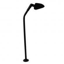 Focus Industries PGL02L12BLT - 3W OMNI SUPER SAVER LED, ALUM PUTTING LIGHT, 25'' EXT, GLASS LENS, BLACK