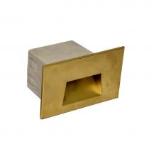 Focus Industries SL60LED120BRS - 4W 120V LED BRASS STEP LIGHT, COMP GANG