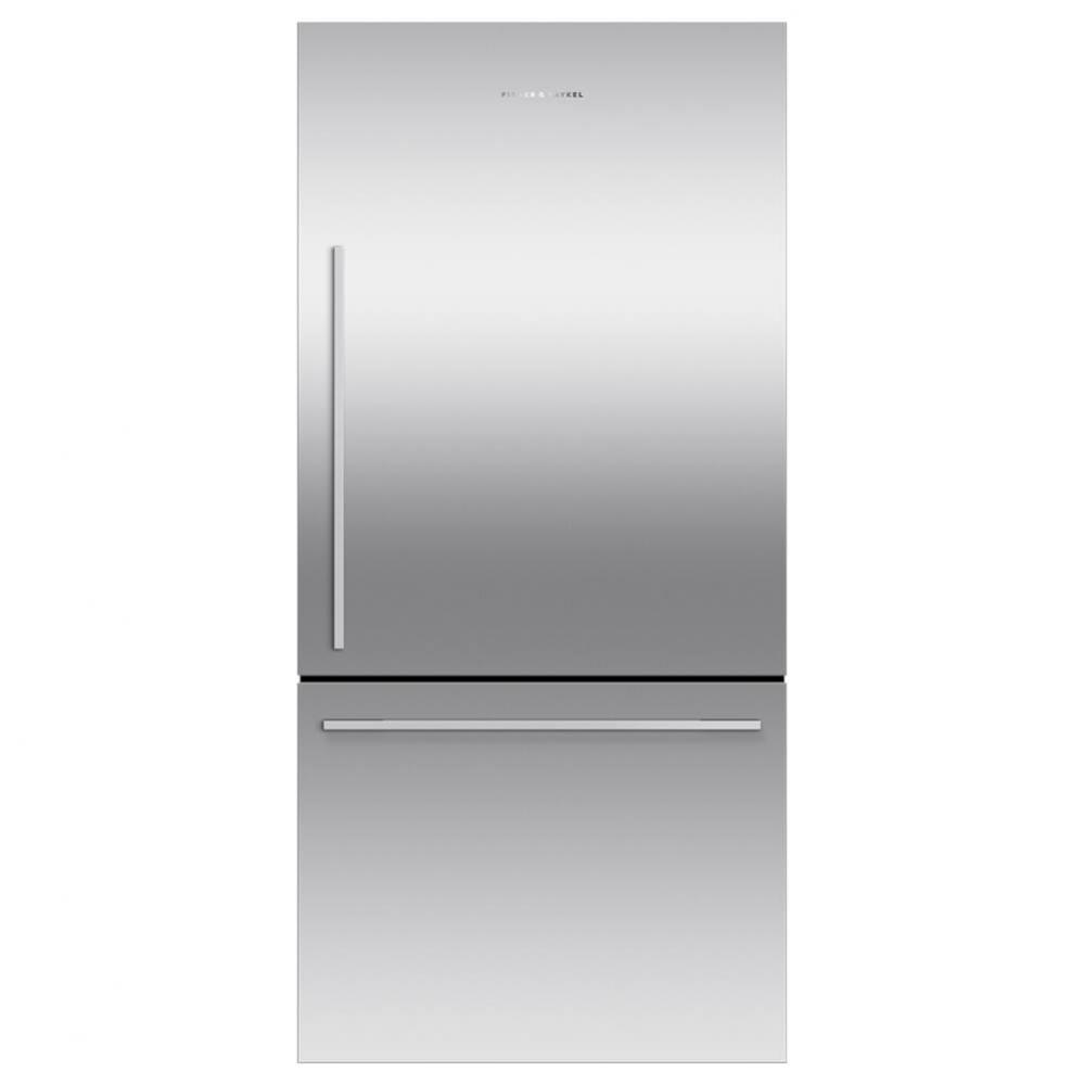 32'' Bottom Mount Refrigerator Freezer, Stainless Steel, 17.1 cu ft, Non Ice & Water