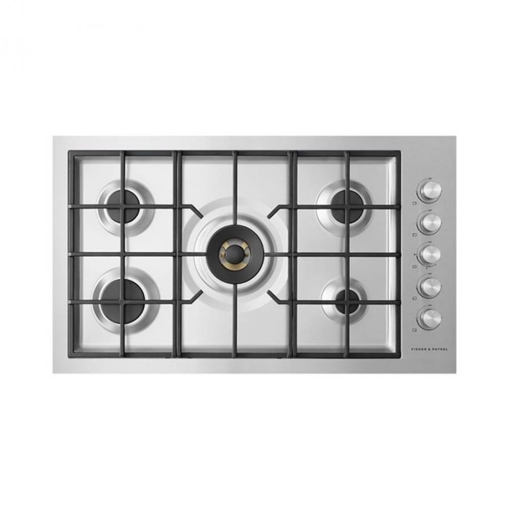 36'' Cooktop, 5 Burners, Flush Fit, Natural Gas