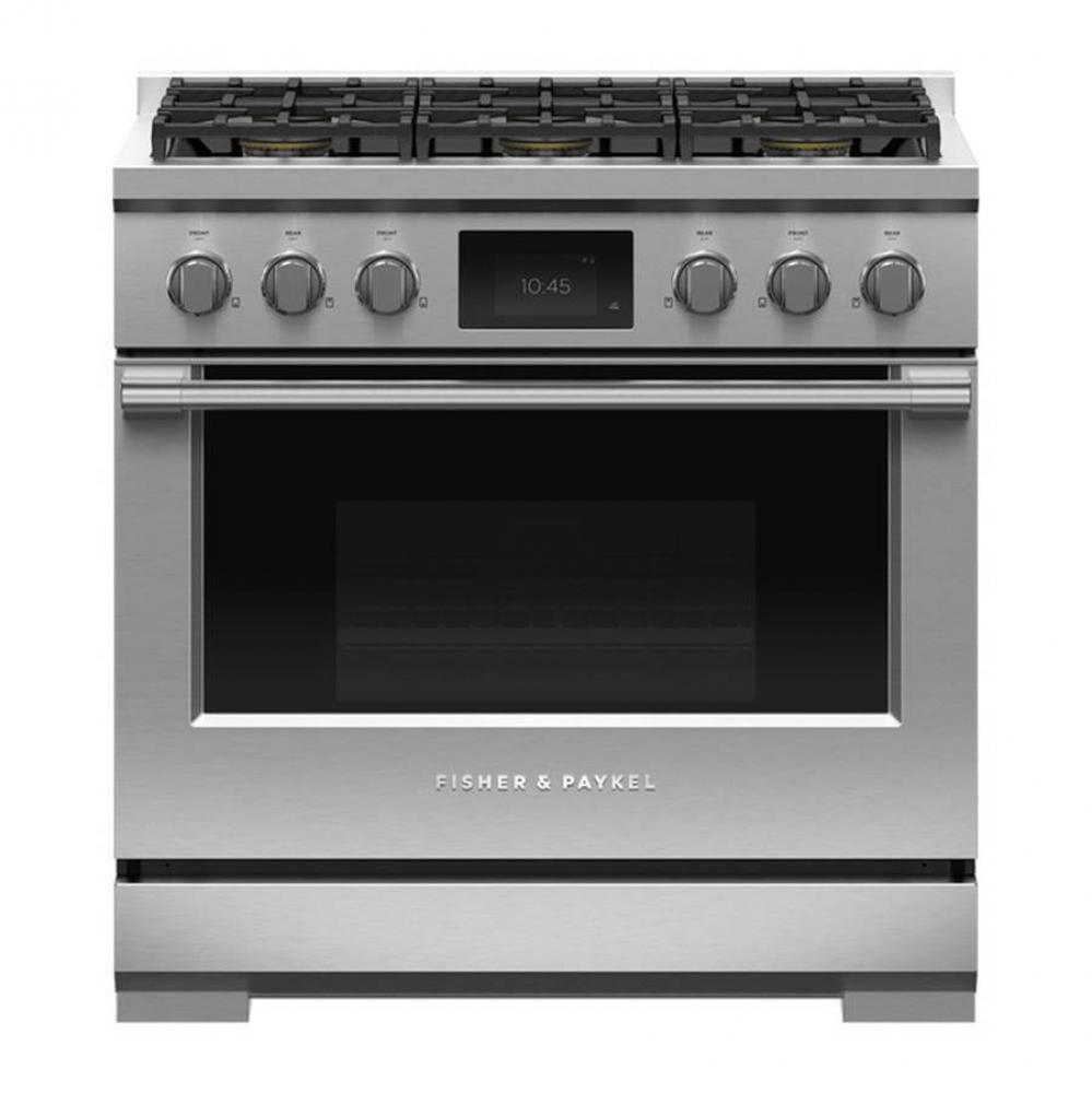 36' Range, 6 Burners, Self-cleaning, LPG