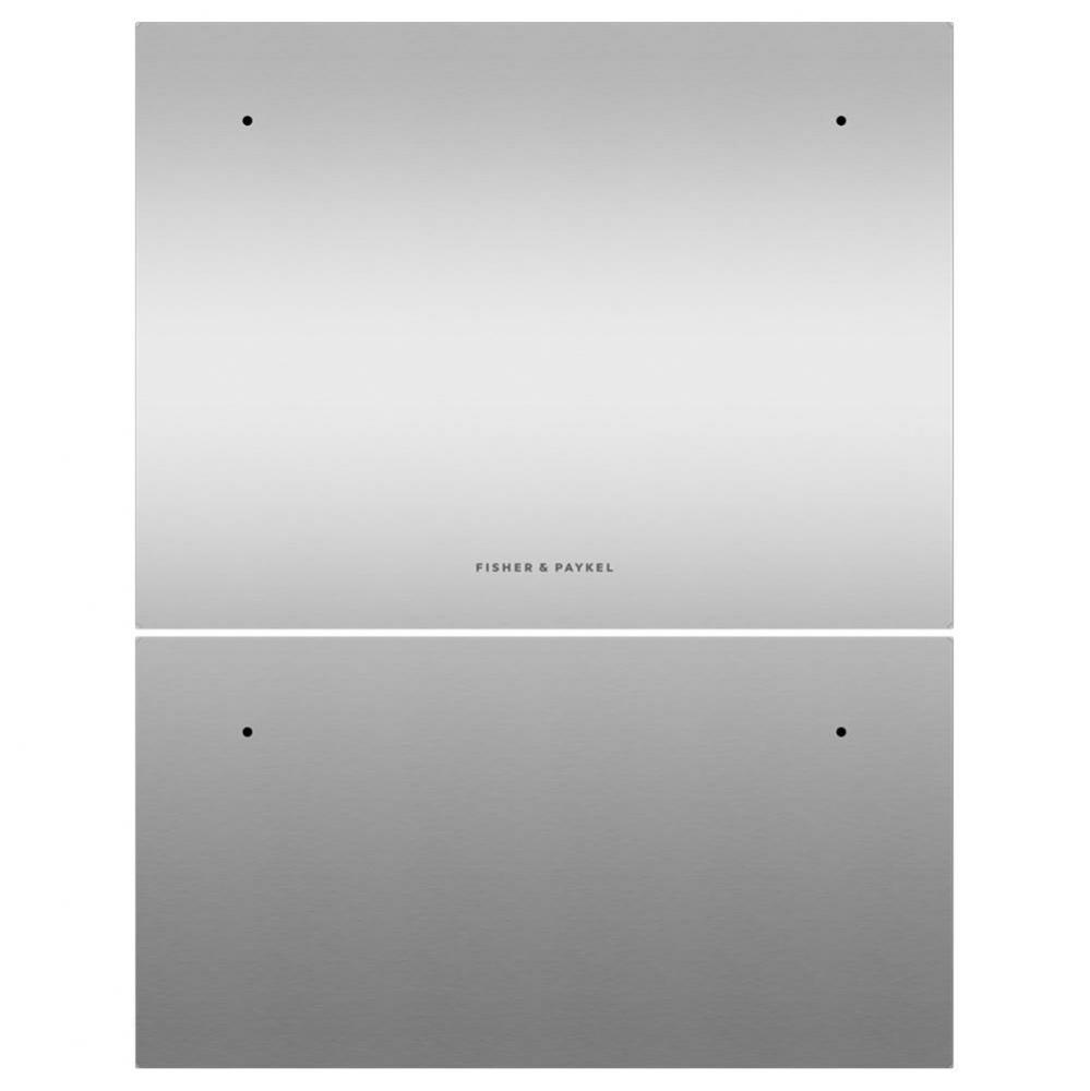 Stainless Steel Accessory Door for Double, Tall, Panel Ready, No Handles Included