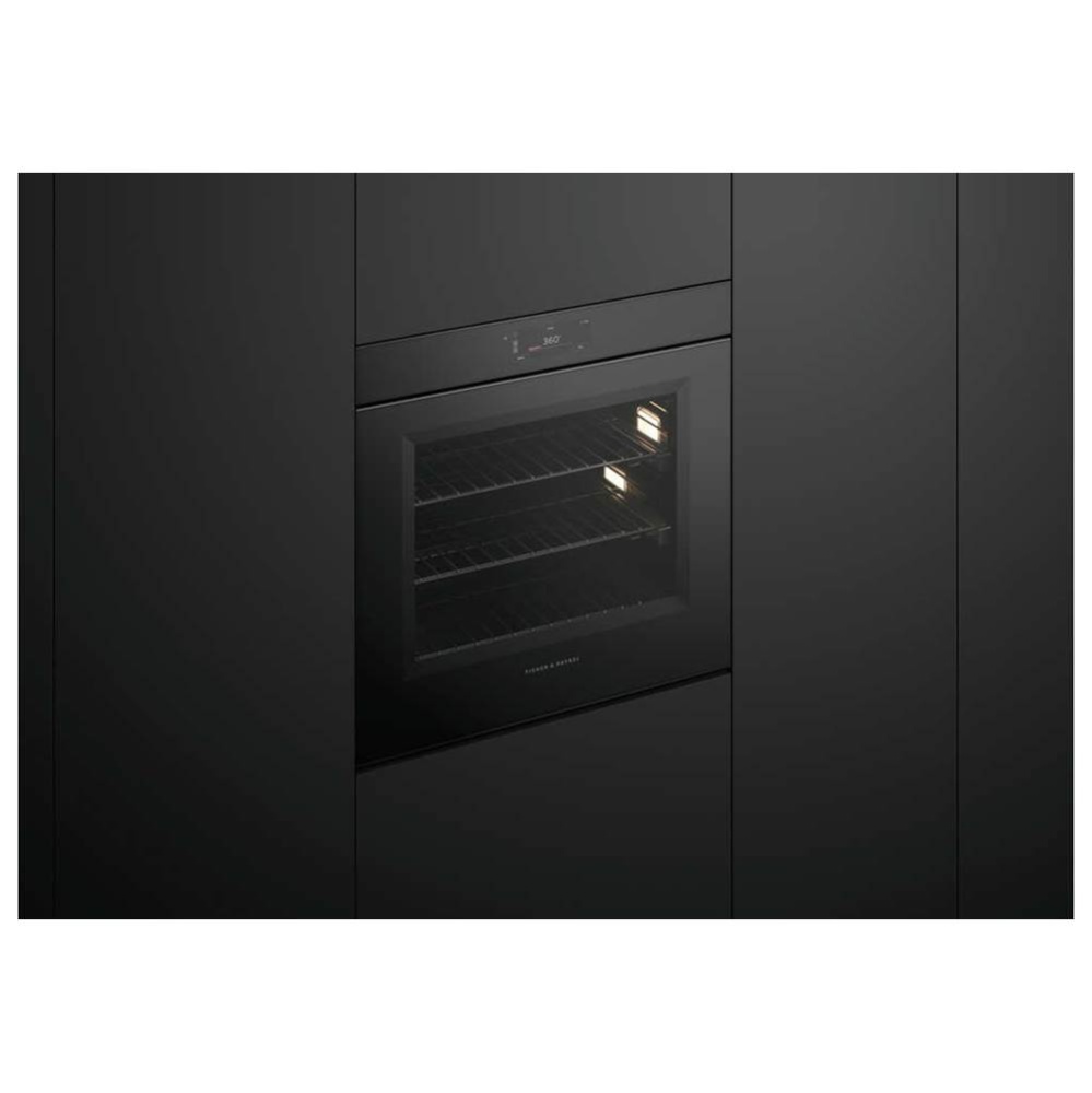 30 Inch Single Oven, 6.8 Inch Touchscreen, Self-Cleaning, Handleless - Minimal Black (Soft Black)