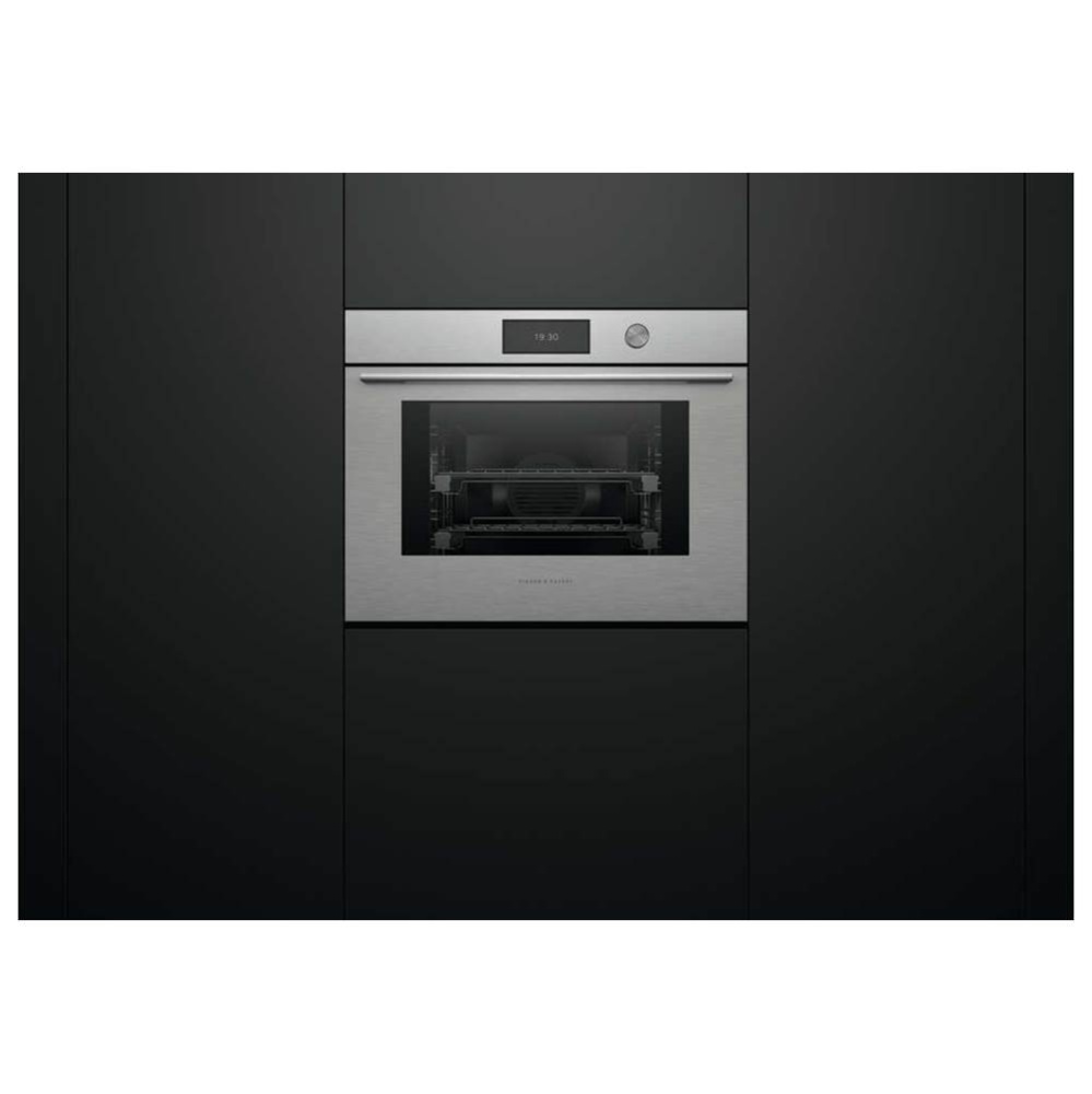 30 Inch Combination Steam Oven, 6.8 Inch Touchscreen w/Dial - Contemporary Brushed Silver