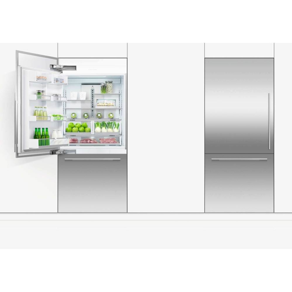 36 Inch Bottom Mount Refrigerator Freezer, 80 Inch H, 16.8 cu ft, Panel Ready, Ice Only, Left Hing