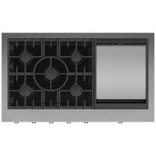 Fisher & Paykel 82983 - 48 Inch Rangetop, 5 Burners with Griddle, Natural Gas