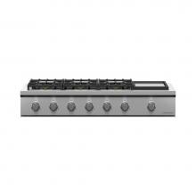 Fisher & Paykel 82980 - 48 Inch Rangetop, 6 Burners with Griddle, LPG