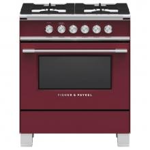 Fisher & Paykel 81715 - 30'' Range, 4 Burners, Red