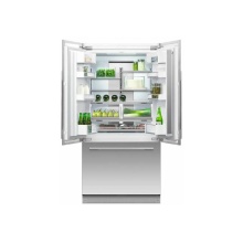 Fisher & Paykel 26826 - 36” French Door Refrigerator Freezer, 72” H, 16.8 cu ft, F&P Stainless Panel Req, Ice &amp
