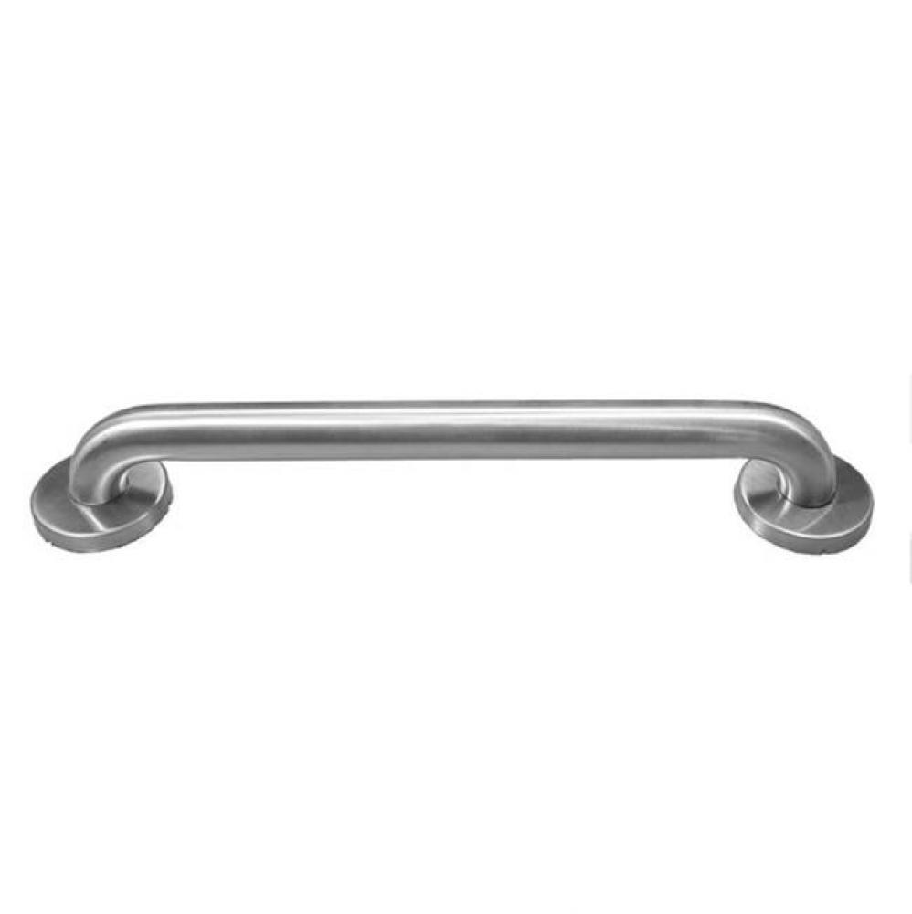 18'' Straight Grab Bar. Knurled. Brushed Stainless.