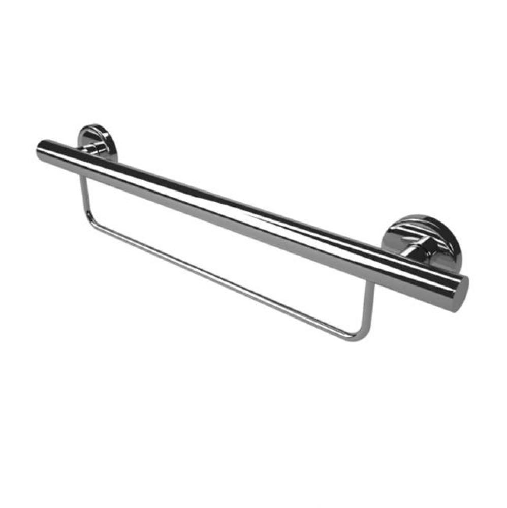 Grab Bar/Towel Bar. Polished Stainless.