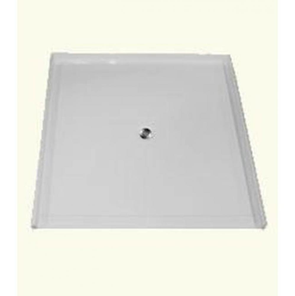 Acrylic Barrier Free Shower Base 50 X 50'' Center