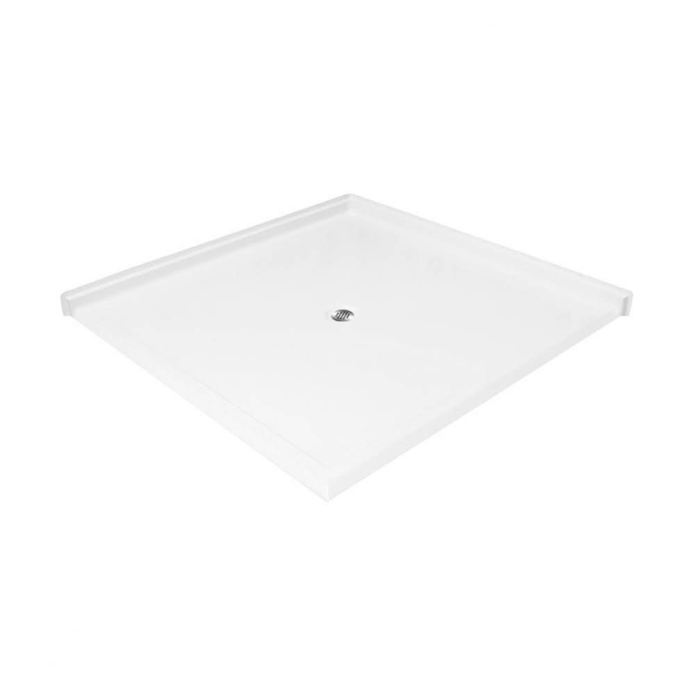Acrylic Barrier Free Shower Base 60 X 60'' Center
