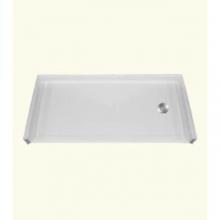 Health at Home RBSP-5436BFLHWH - RBSP 54x36'' Barrier-free shower pan. White. Left drain.