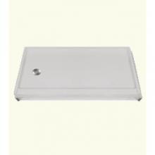 Health at Home RBSP-6033SHLHWH - RBSP 60x33'' Low threshold shower pan. White. Left drain.