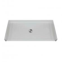 Health at Home RBSP-6232BFLHWH - RBSP 62x32'' Barrier-free shower pan. White. Left drain.