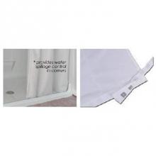 Health at Home HH-CUR6674HCWH - 66X74'' Heavy Duty Tape Weighted Curtain. White