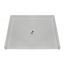 Health at Home RBSP-4836BFCWH - Acrylic Barrier Free Shower Base 48 X 36'' Center