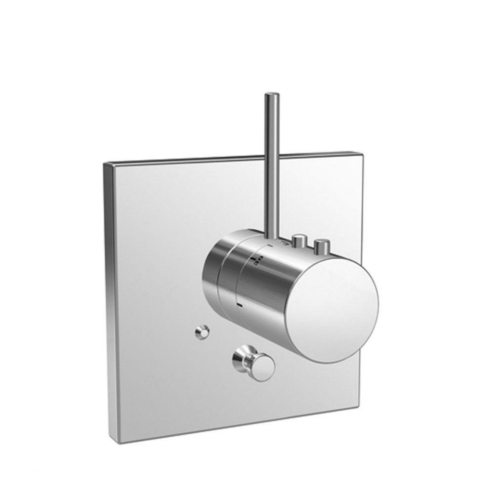 Ava Thermostatic Trim W/Diverter & Vol Control Chrome