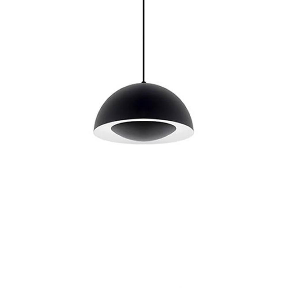 Single Lamp Led Pendant With Black Dome Shade Available In Three Different
