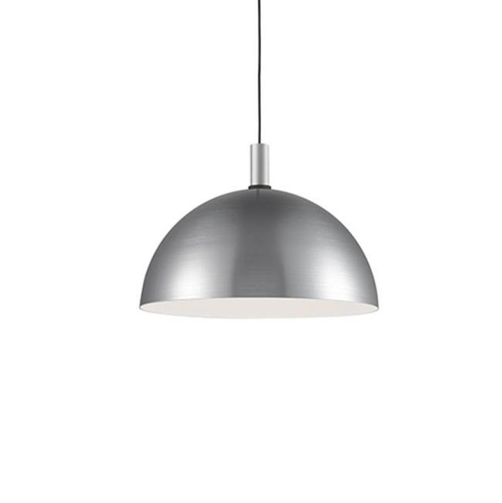 Single Lamp Pendant WithAluminum Dome ShadeShowcasing Powder-Coated OrPlated Finishes With Metal