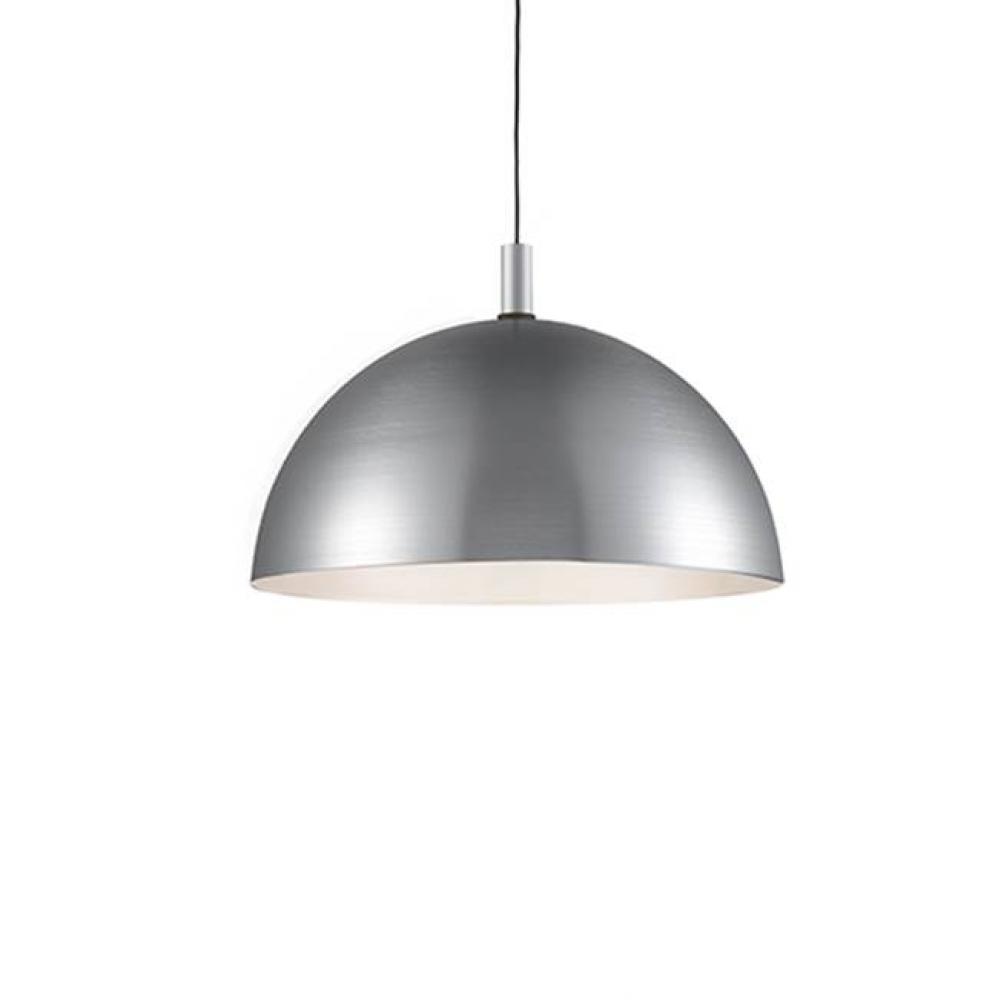 Single Lamp Pendant WithAluminum Dome ShadeShowcasing Powder-Coated OrPlated Finishes With Metal