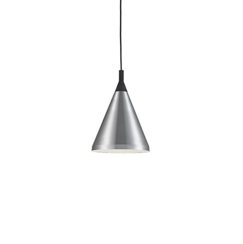Single Lamp Pendant With ConicalAluminum Shade With FinePowder-Coated Or Plated FinishesWith
