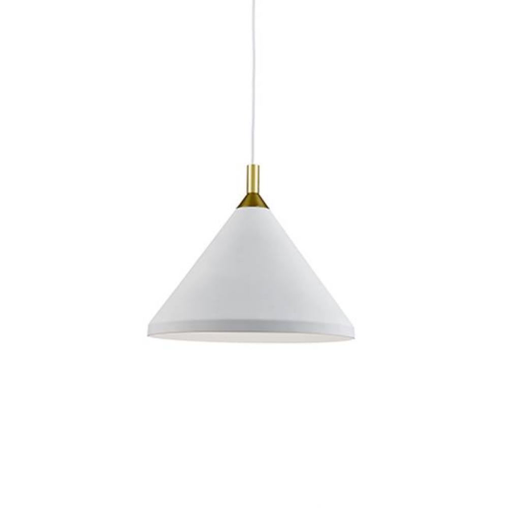 Single Lamp Pendant With ConicalAluminum Shade With FinePowder-Coated Or Plated FinishesWith