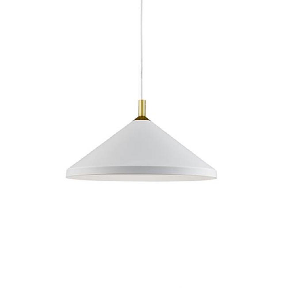 Single Lamp Pendant With ConicalAluminum Shade With FinePowder-Coated Or Plated FinishesWith