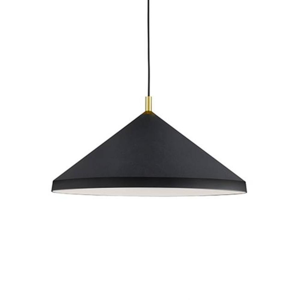 Single Lamp Pendant With ConicalAluminum Shade With FinePowder-Coated Or Plated FinishesWith