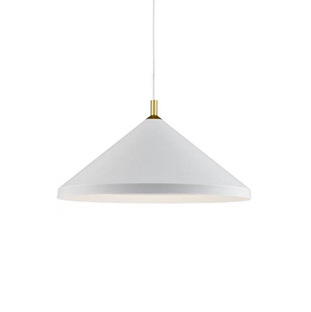Single Lamp Pendant With ConicalAluminum Shade With FinePowder-Coated Or Plated FinishesWith