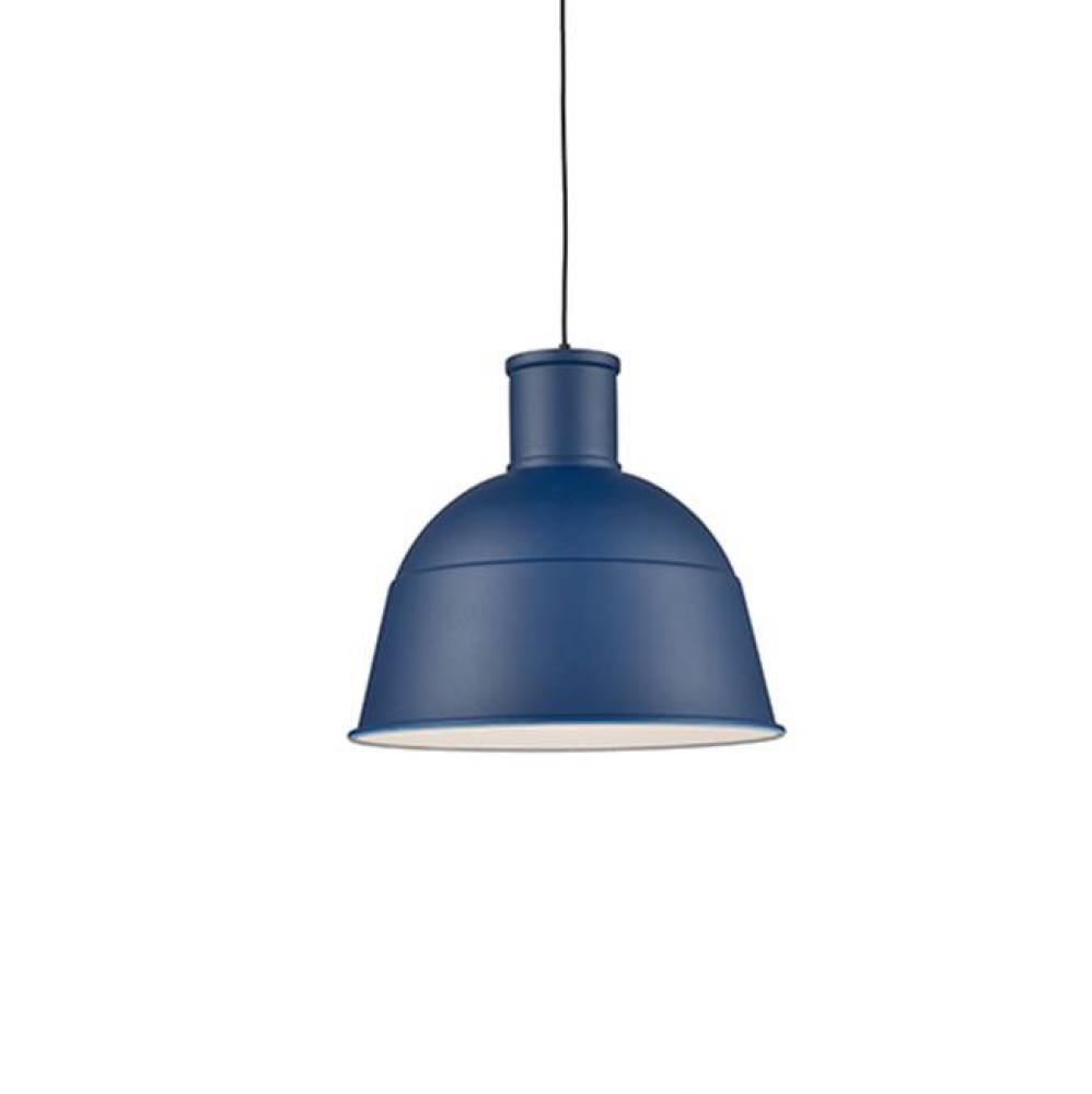 Single Lamp Pendant WithAluminum Dome ShadeShowcasing Powder-CoatedFinishes. Exterior Shade