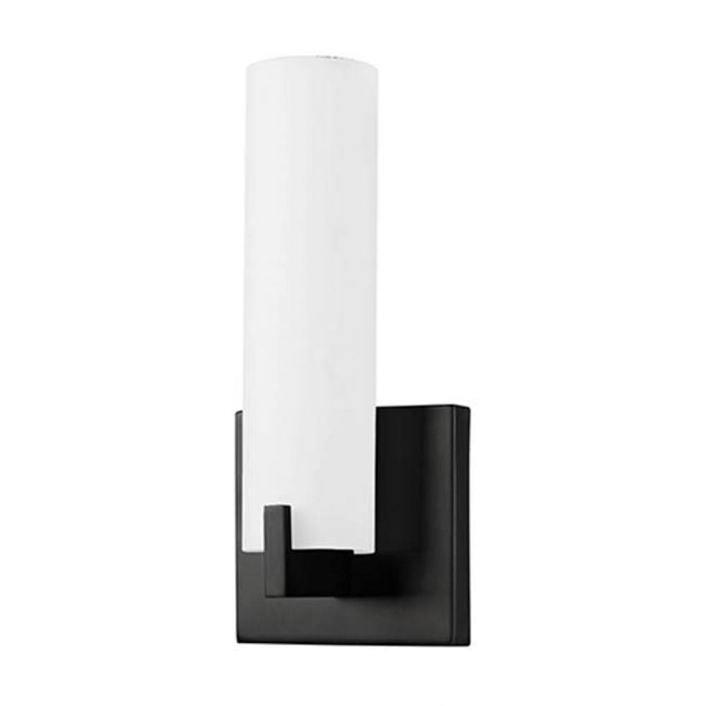 Cylindrical Opal Glass ExtrusionRectilinear Steel Details With Square BackplatePowder-Coated Or