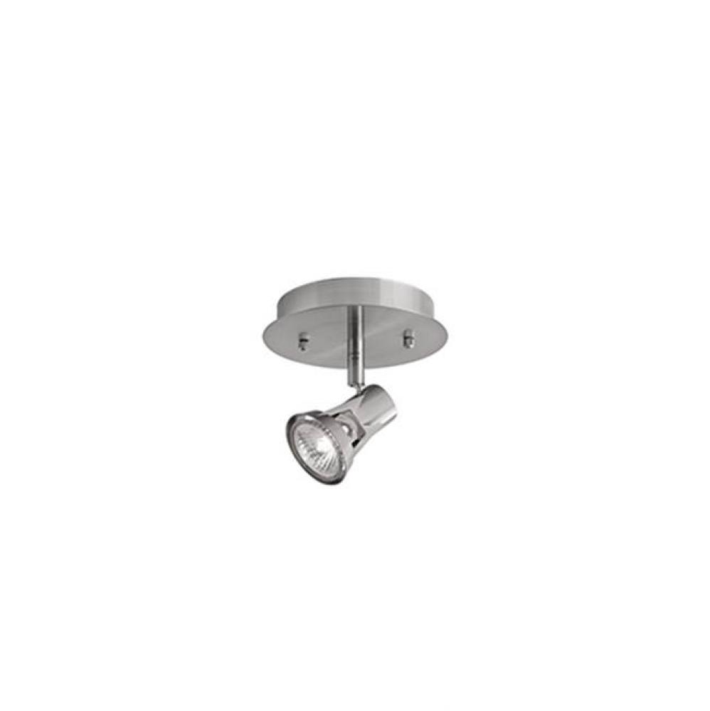 Single  Lamp Monopoint Fixture. Metal Finish Available In Brushed