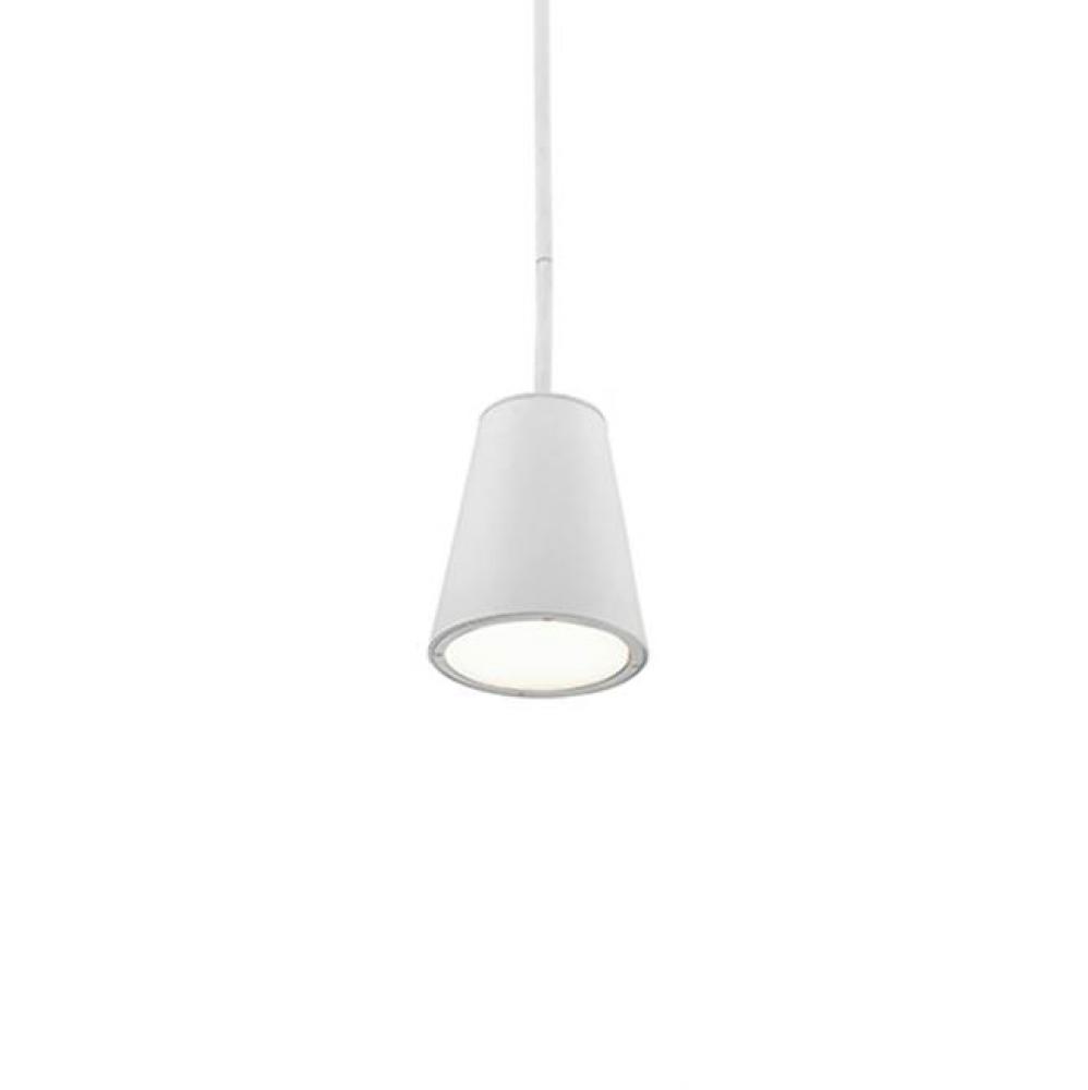 Cast Aluminum Conical Housing With Ceiling MountLightly Powder-Coated FinishOpal Round Glass