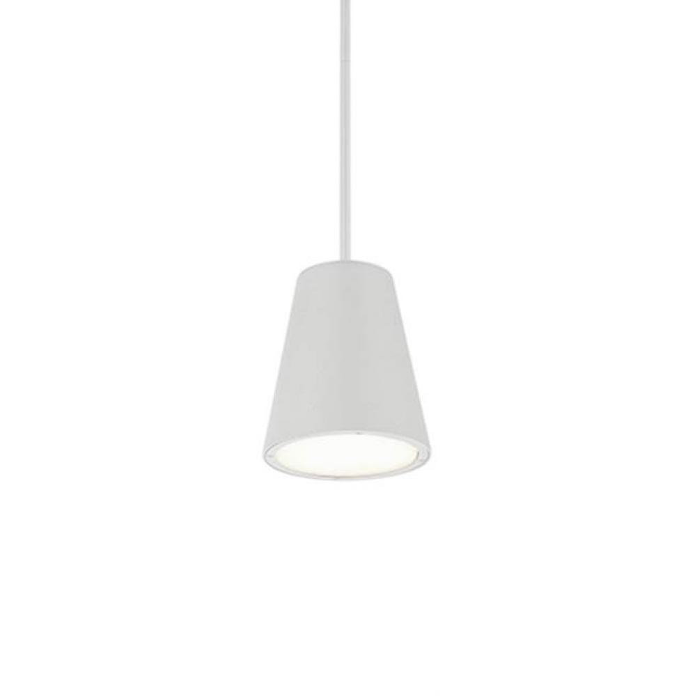 Cast Aluminum Conical Housing With Ceiling MountLightly Powder-Coated FinishOpal Round Glass