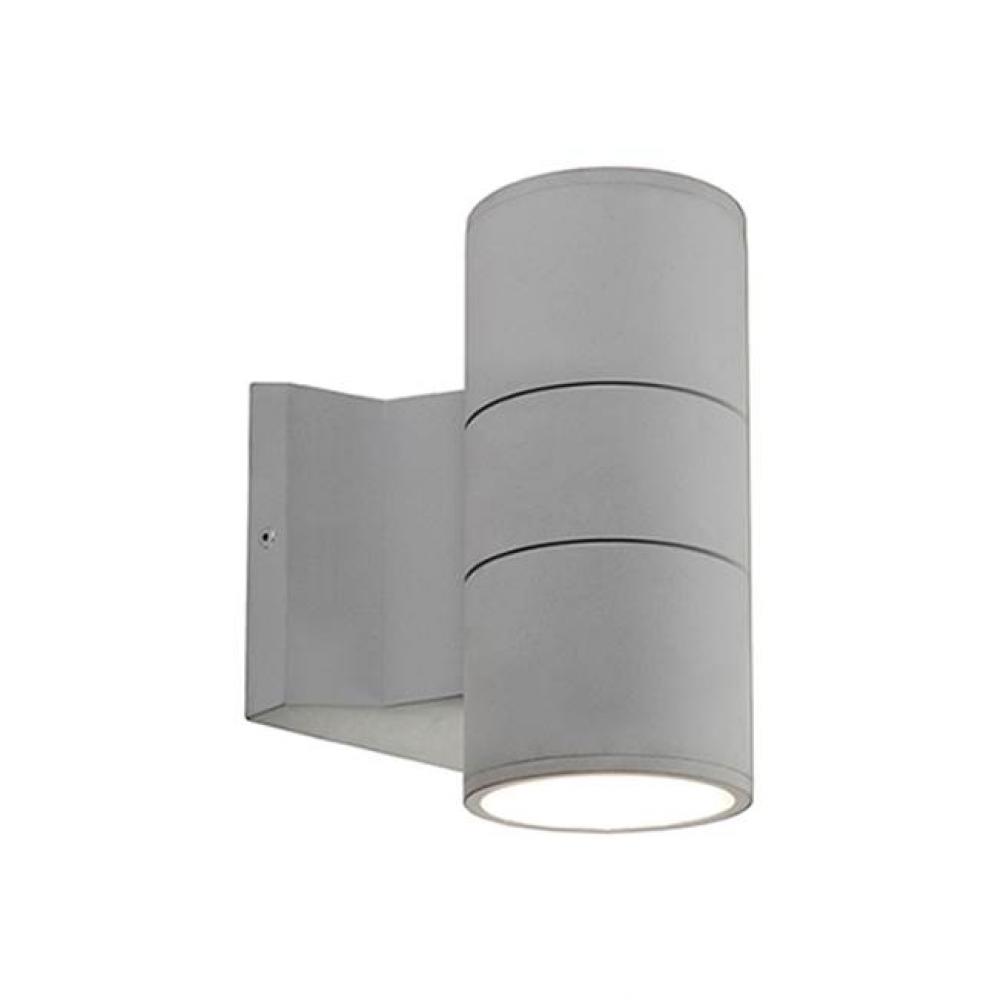 High Powered Led Exterior Two Light Wall Mount Fixture, Die-Cast Aluminum Housing Molded Into A
