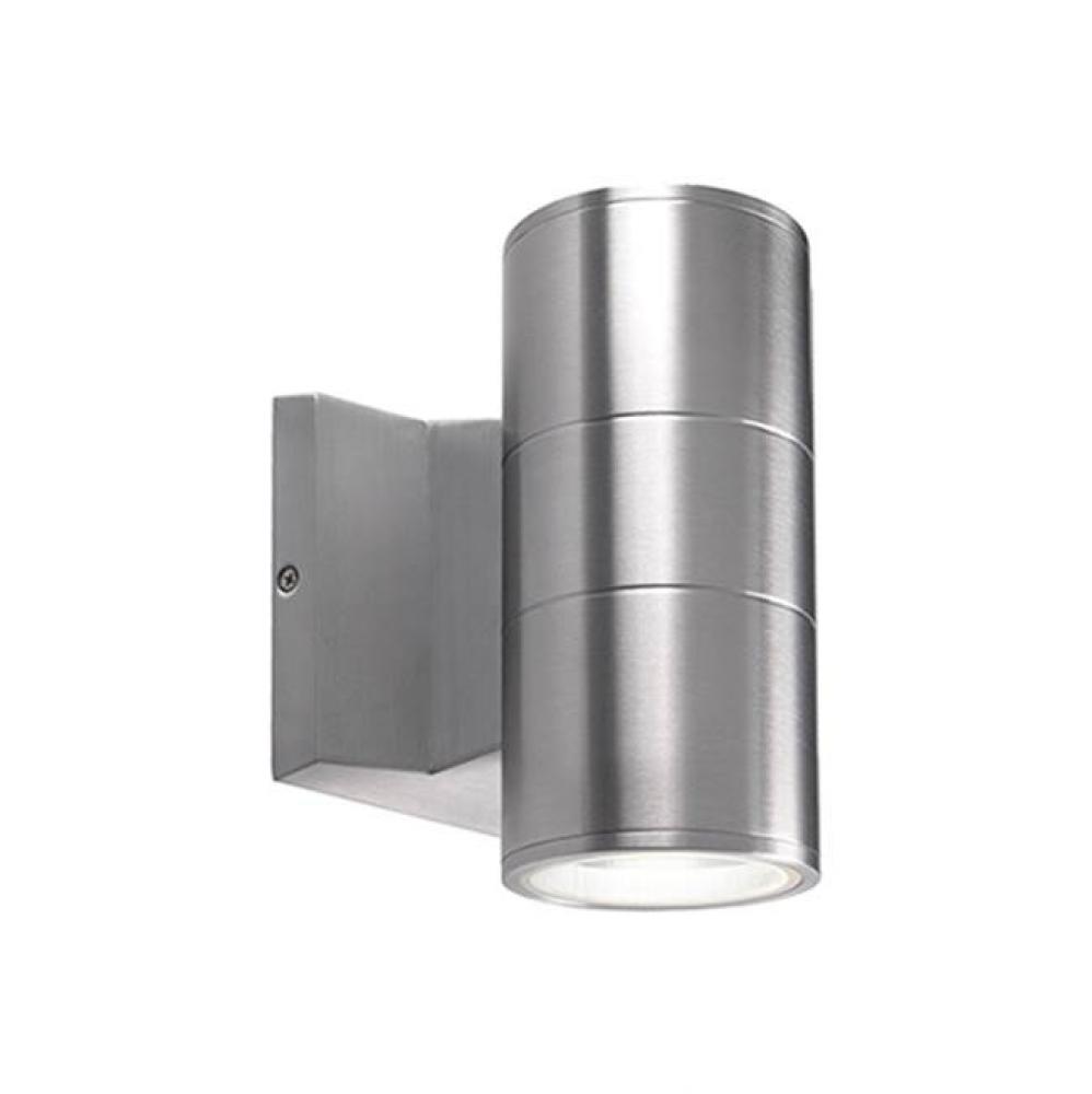 High Powered Led Exterior Two Light Wall Mount Fixture, Die-Cast Aluminum Housing Molded Into A