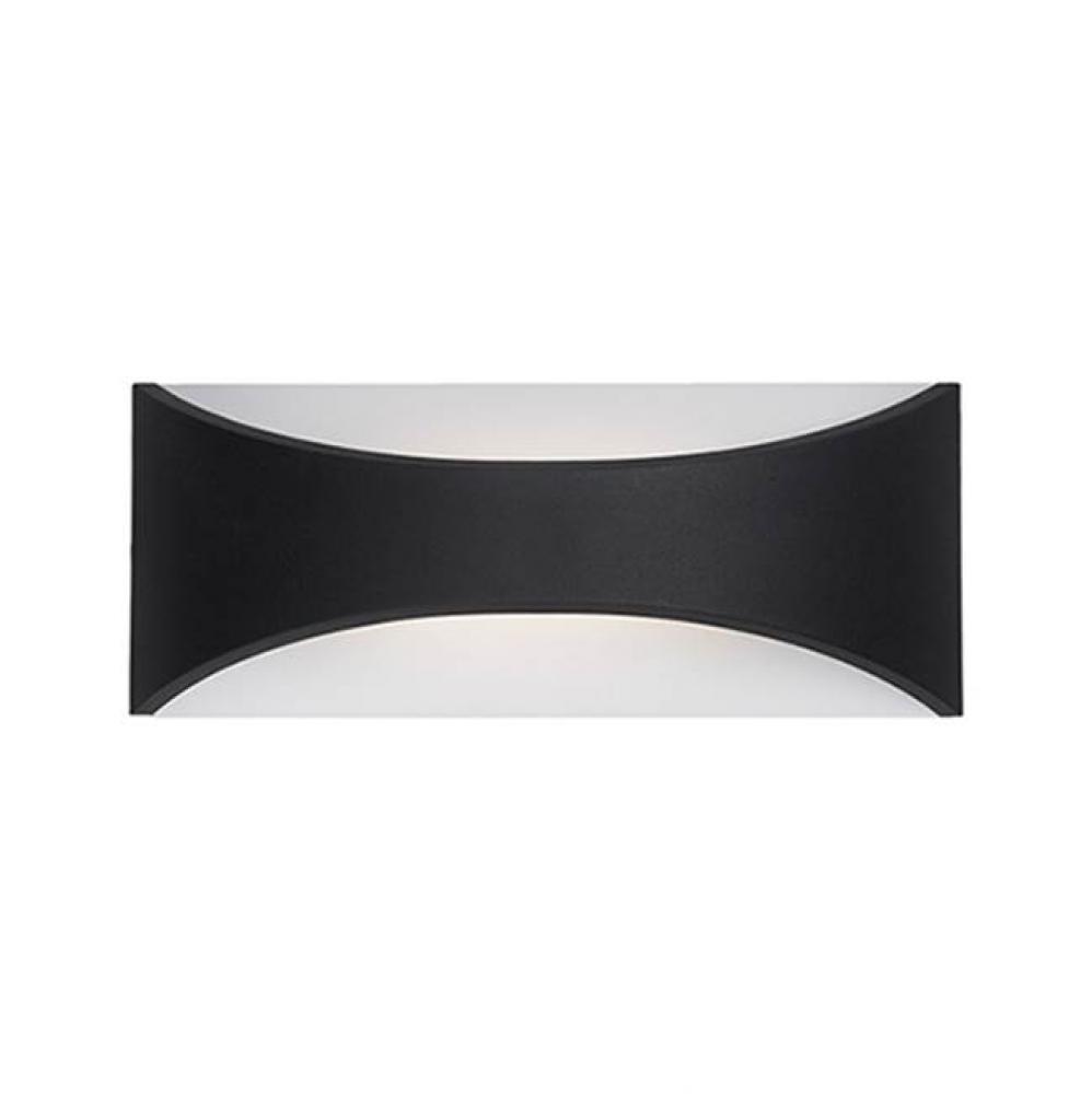 High Powered Led Exterior Single Light Wall Mount Fixture, With Stylish Relaxed Arch Design And