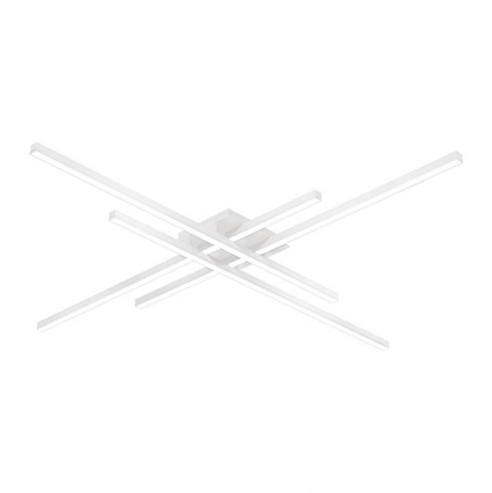 Overlapping Square Profile Linear Aluminum WithSquare Ceiling MountRemovable Lamp Arms For