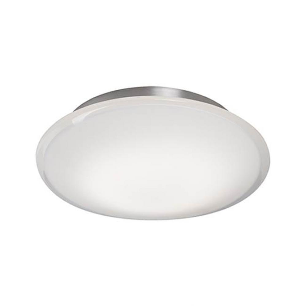 Classy Retro Led Flush Mount With Segmental Shaped Glass. The Glass Is Uniquely Designed With