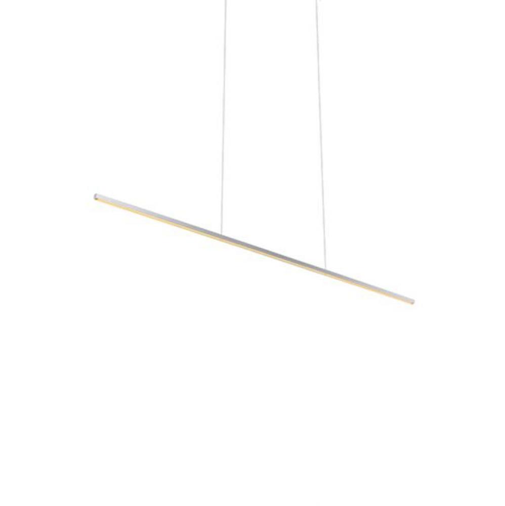 Square Profile Linear Aluminum With Thin CablesInset Opal Polymeric DiffuserFinely Textured Plate