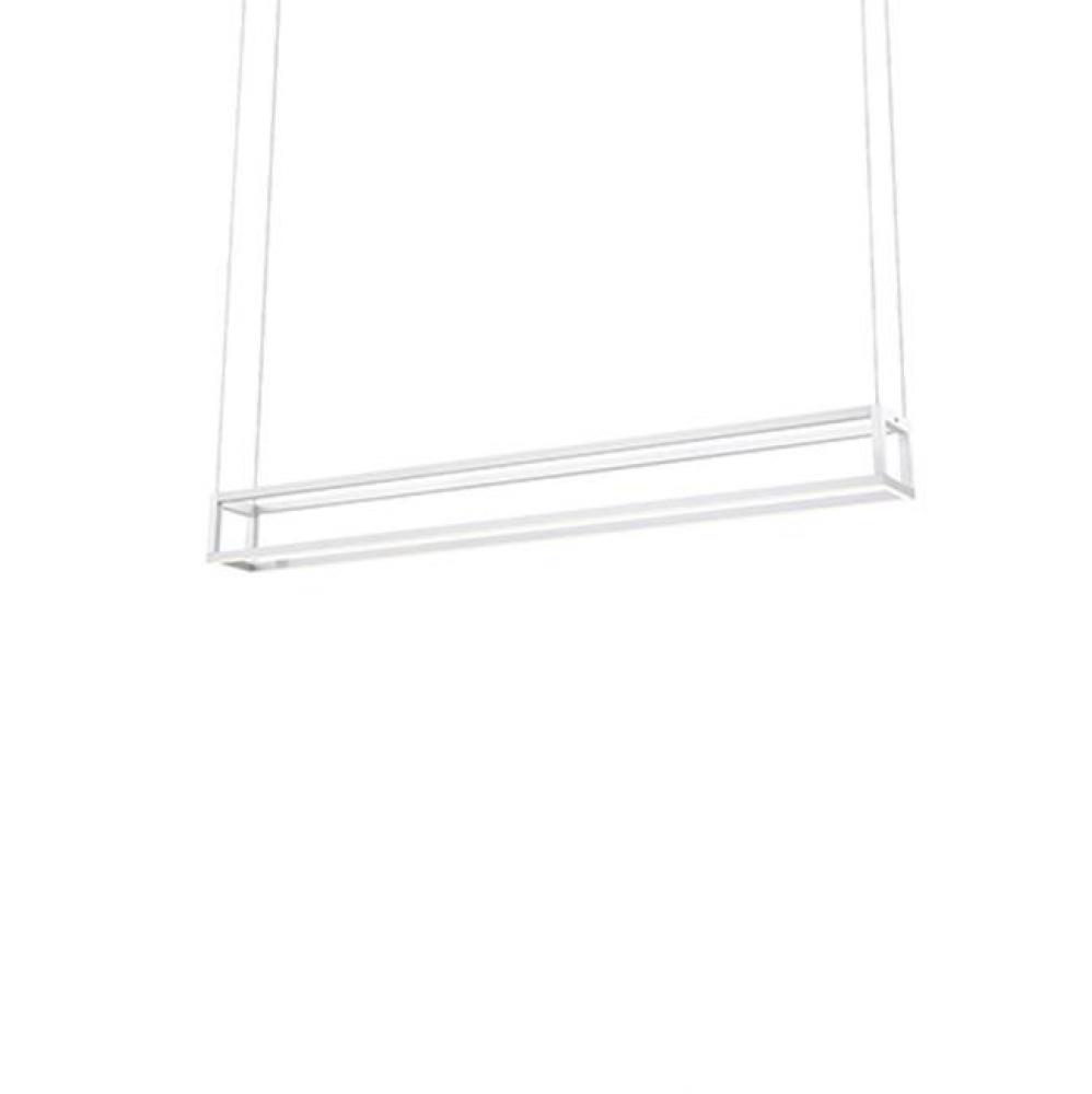 Square Profile Linear Aluminum FrameInset Opal Polymeric DiffusersFinely Textured Plate Or