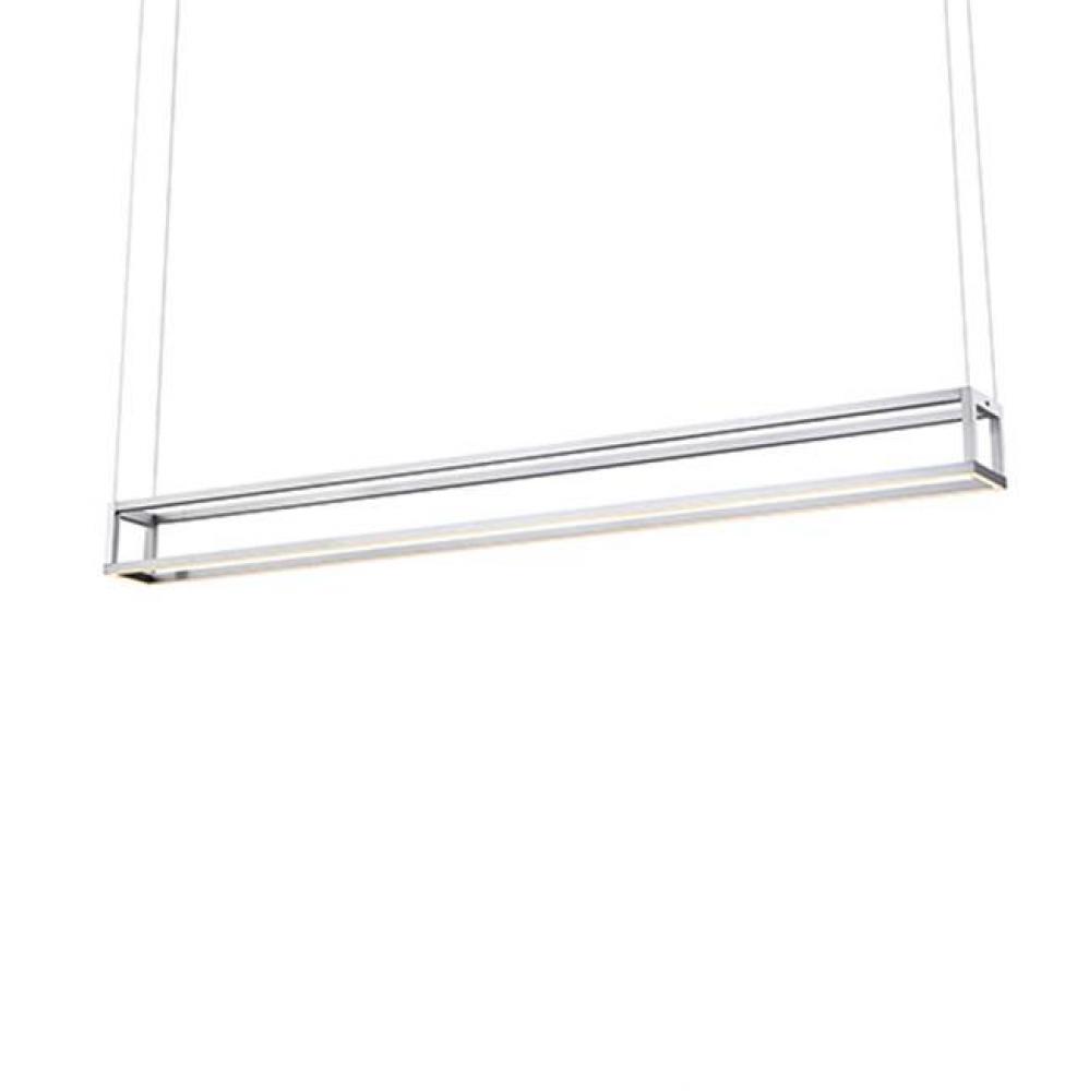 Square Profile Linear Aluminum FrameInset Opal Polymeric DiffusersFinely Textured Plate Or